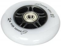 Комплект колес для роликов Fila колеса 90mm 83A+подшипник ABEC 9 +AS (8mm) 8 штук серые