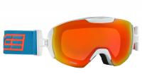Очки горнолыжные Salice 604DAF WHITE-CYAN BLUE/AMBER