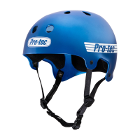 Шлем для роликов и трюковых самокатов Pro-Tec Old School Skate Matte Metallic Blue  Шлем для роликов и трюковых самокатов Pro-Tec Old School Skate Matte Metallic Blue