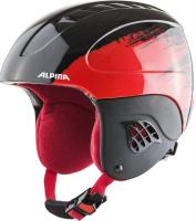 Детский горнолыжный шлем Alpina CARAT black-red