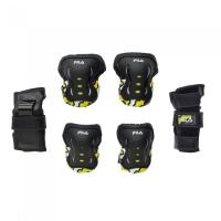 Защита для роликов детская FILA FP JUNIOR black/yellow (комплект 3-х элементов) Защита для роликов детская FILA FP JUNIOR black/yellow (комплект 3-х элементов)