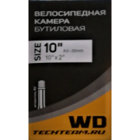 Камера для самоката/гироскутера Wanda 10x2 автониппель бутил прямой ниппель