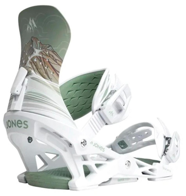 Крепления для сноуборда женские Jones Women's Aurora White/Art  Крепления для сноуборда женские Jones Women's Aurora White/Art