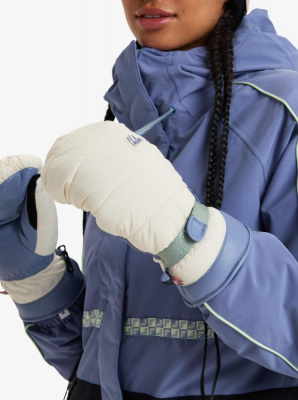 Варежки сноубордические женские ROXY CHLOE KIM MITTS белые