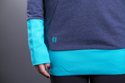 Толстовка женская ARMADA Feather Pullover Hoodie Navy (4)