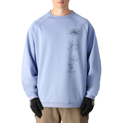 Толстовка 686 BONDED FLEECE CREW PURPLE IMPRESSION