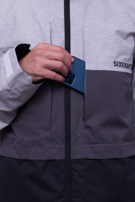 Сноубордическая куртка 686 MNS SMARTY 3-IN-1 FORM JACKET WHITE HEATHER CLRBLK от магазина Адреналин