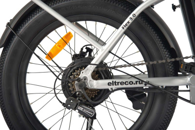 Электровелосипед Eltreco Flex 3.0 серебристый  матовый от магазина Адреналин