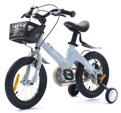 Детский велосипед SPORTRIDE KIDS light 14 серый  от магазина Адреналин