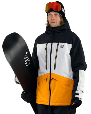 Куртка сноубордическая М Horsefeathers HALEN II JACKET ( (black/radiant yellow)