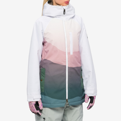 Сноубордическая куртка женская 686 WMNS DREAM JACKET WHITE DUSTY MTN SUNSET от магазина Адреналин