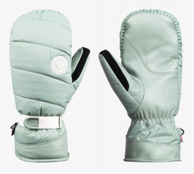 Варежки сноубордические женские ROXY CHLOE KIM MITTS мятные от магазина Адреналин