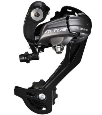 Переключатель задний Shimano Altus, RD-M370L, 9 скоростей, черн.