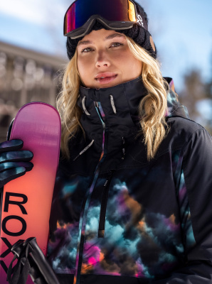 Сноубордическая куртка Ж ROXY Presence Parka TRUE BLACK PENSINE