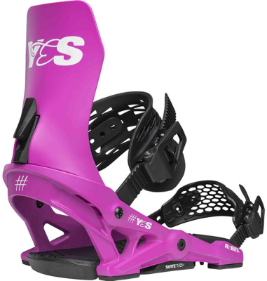 Крепления для сноуборда женские YES Rebel Party Pink