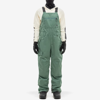 Полукомбинезон сноубордический 686 MNS HOT LAP INSULATED BIB CYPRESS GREEN от магазина Адреналин