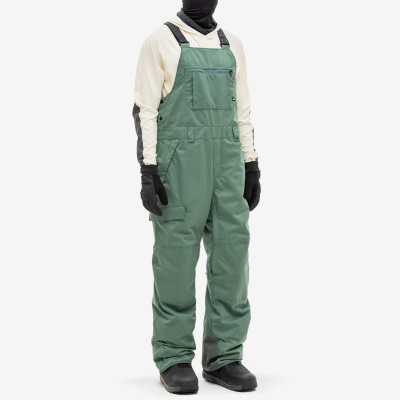 Полукомбинезон сноубордический 686 MNS HOT LAP INSULATED BIB CYPRESS GREEN от магазина Адреналин
