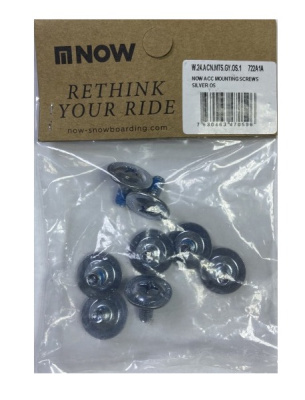 Винт для стрепа NOW Mounting Screws Silver 