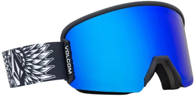 Очки горнолыжные со сменной линзой VOLCOM GARDEN 2 JAMIE LYNN BLUE CHROME lens/YELLOW bonus lens от магазина Адреналин