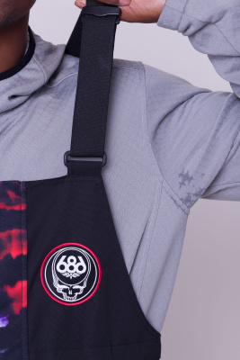 Полукомбинезон сноубордический 686 MNS FRONTIER SHELL BIB GRATEFUL DEAD BLACK TIE DYE от магазина Адреналин