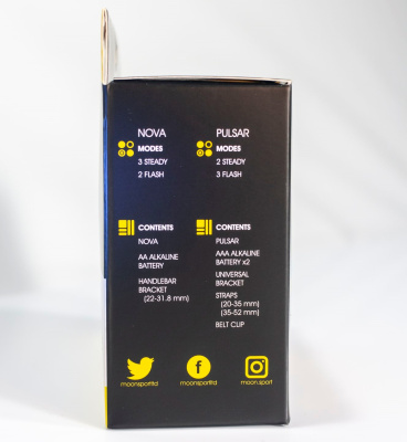 Фонари комплект Moon Nova и Pulsar (передний + задний)