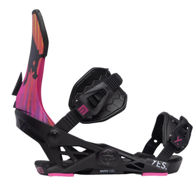 Картинка Крепления для сноуборда NOW YES collab Black/Pink от магазина Адреналин Крепления для сноуборда NOW YES collab Black/Pink от магазина Адреналин